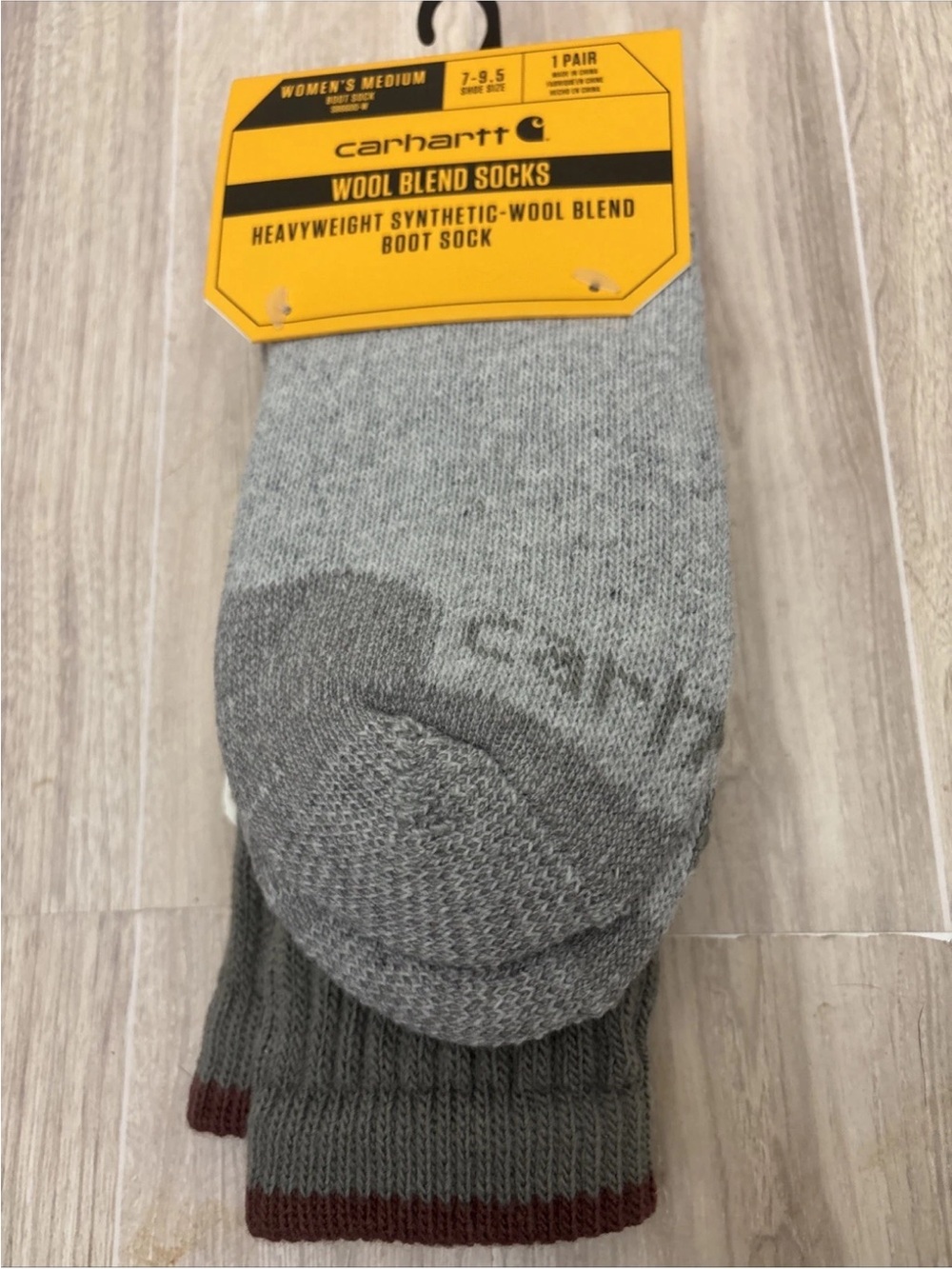 New Carhartt Women's Medium Heavyweight Synthetic-Wool Blend Boot Socks Sz 7-9.5